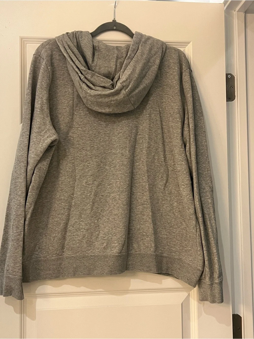 Nike Sportswear Women’s XL Gray Full-Zip Hoodie Sweatshirt Swoosh Logo 🩶